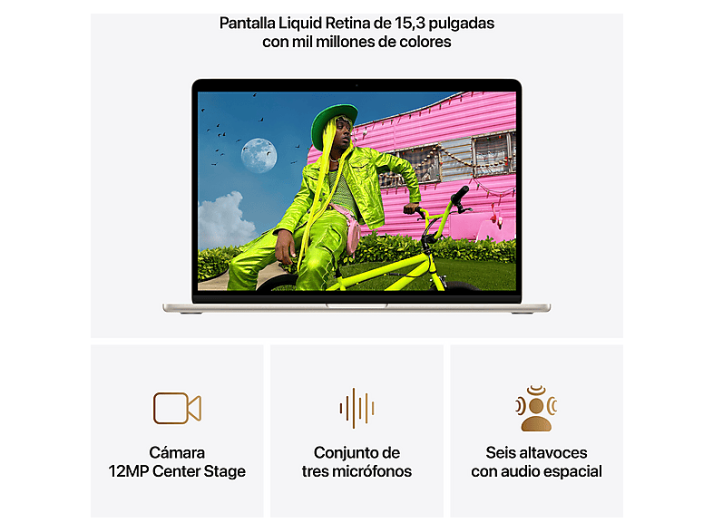 APPLE Portátil en color Blanco estrella (mod. MacBook Air (2026) 13.6") — foto 5
