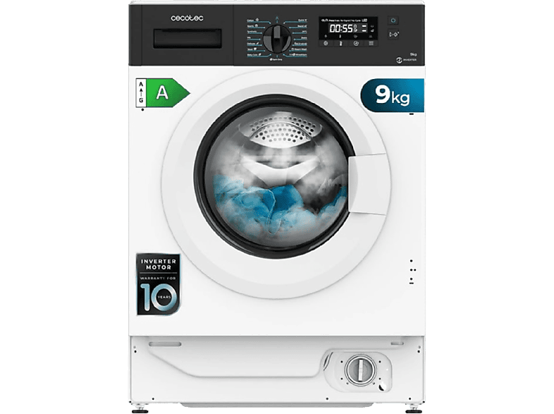 CECOTEC Lavadora integrable 9 kg (mod. Bolero DressCode 940 BI) en color Blanco