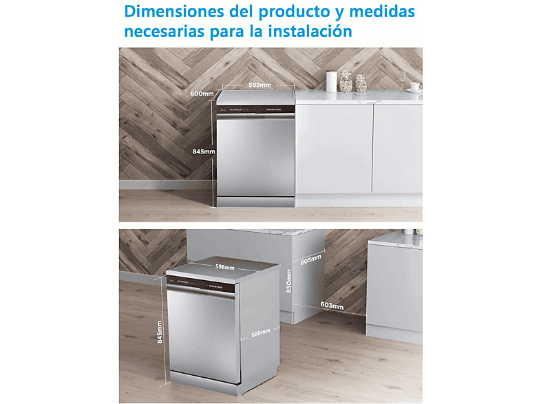 Lavavajillas MIDEA en color Inox, 14 servicios — foto 5