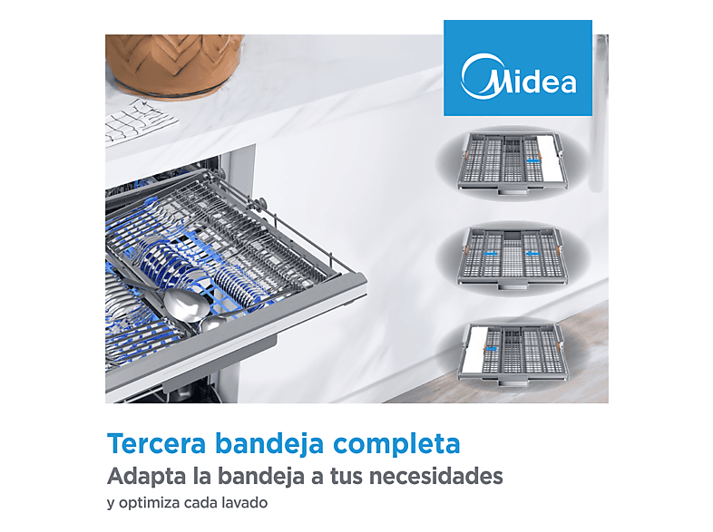 Lavavajillas MIDEA en color Inox, 14 servicios — foto 12