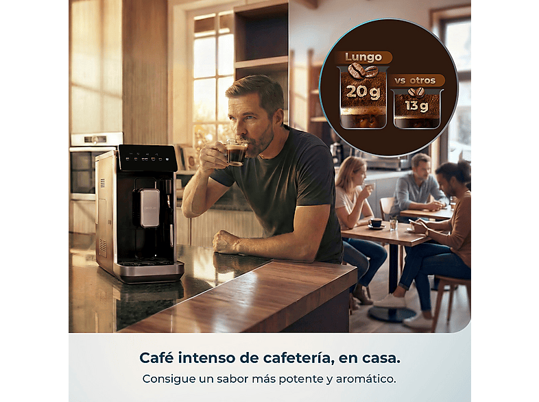 Cafetera superautomática CECOTEC en color Negro de Vaporizador — foto 8
