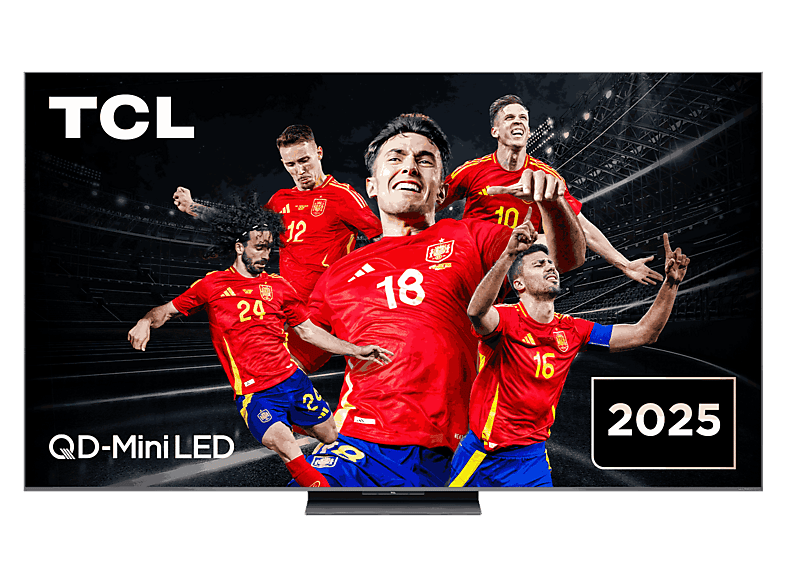 TV QD-Mini LED 75" TCL en color Negro, 4K HDR Premium 4500 nits