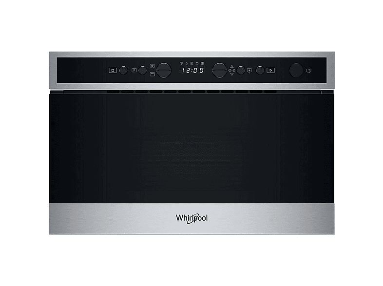 WHIRLPOOL Microondas integrable en color Negro, Acero inoxidable — 4 potencia y 22 l