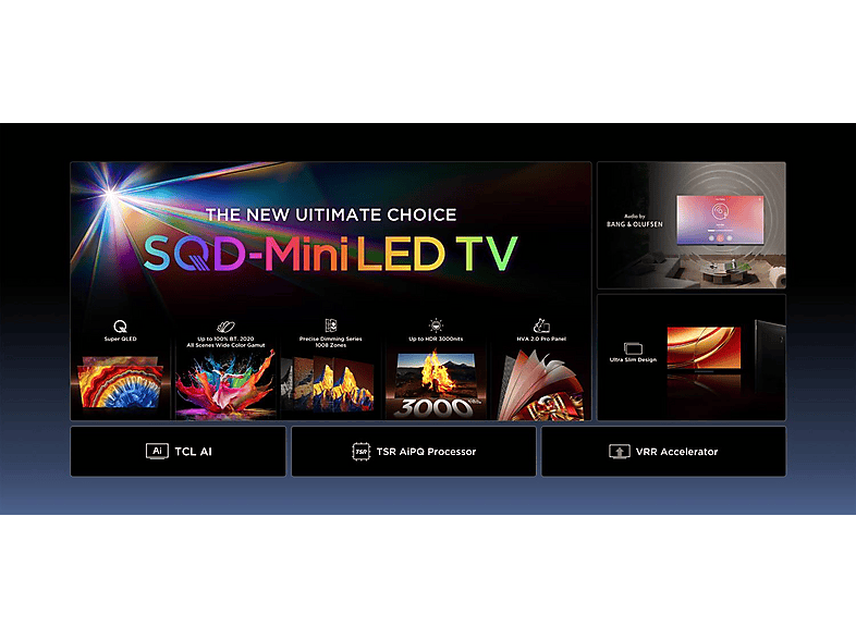 TCL TV SQD-Mini LED 55" en color Negro — UHD 4K y MT9655 — foto 13
