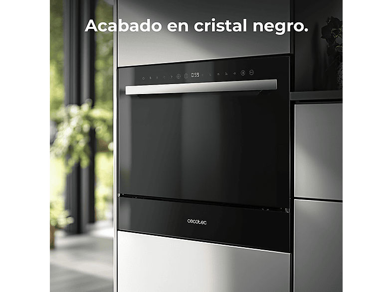 CECOTEC Lavavajillas compacto en color Negro (mod. Bolero Aguazero 2400 Black) — foto 3