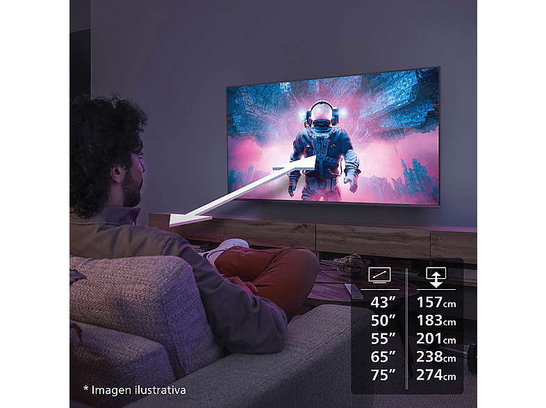 TV LED 50" PHILIPS en color Negro de UHD 4K — foto 14