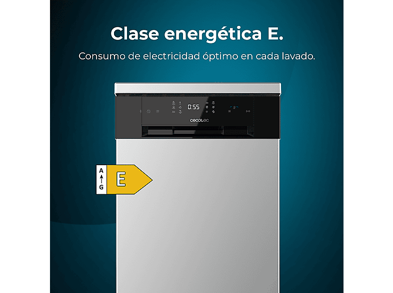 CECOTEC Lavavajillas compacto en color Plateado (mod. 2782 BOLERO AGUAZERO 4201) — foto 6