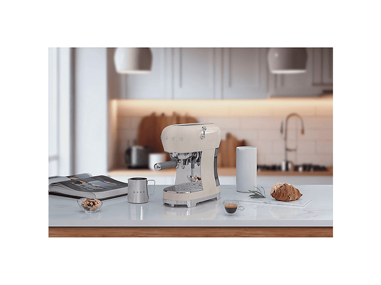 SMEG Cafetera express 15 bar en color Crema de — foto 8