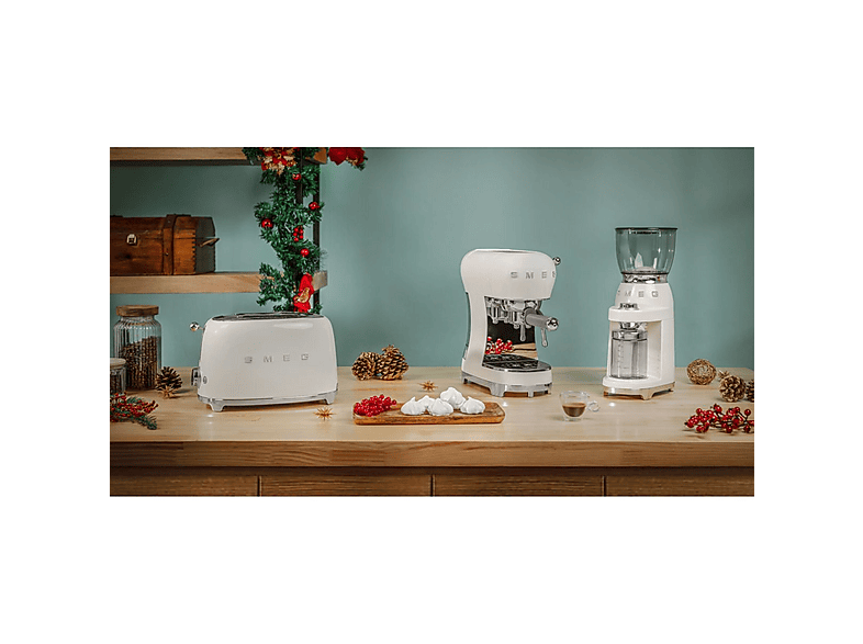 SMEG Cafetera express 15 bar en color Crema de — foto 9
