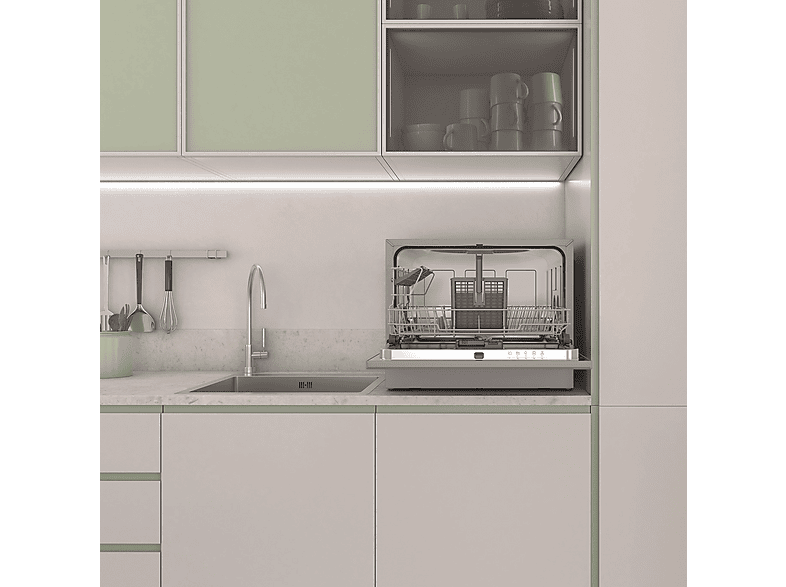 CANDY Lavavajillas compacto en color Silver (mod. CP 6E51LS) — foto 8