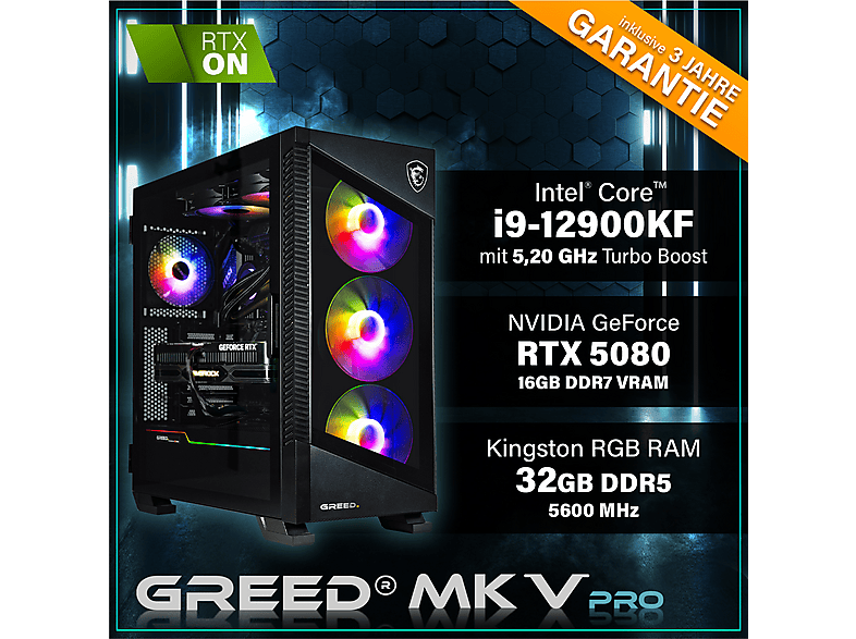 PC Gaming GREED, Intel Core i9 12900KF — foto 3