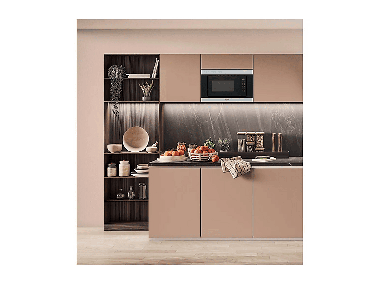 Microondas integrable HOTPOINT con 6 potencia en color Negro, Acero inoxidable — foto 3