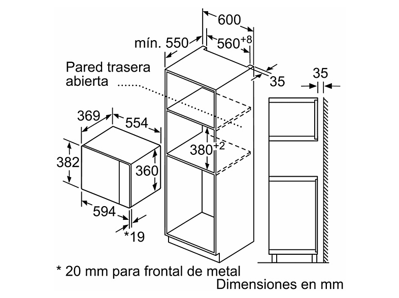 Microondas integrable BALAY en color Cristal Blanco — foto 15
