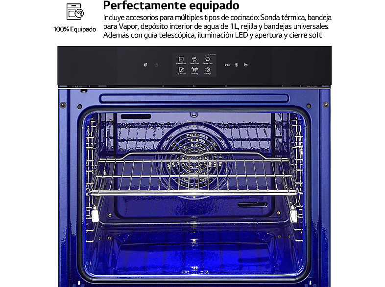 LG Horno a vapor en color Cristal negro mate — foto 6