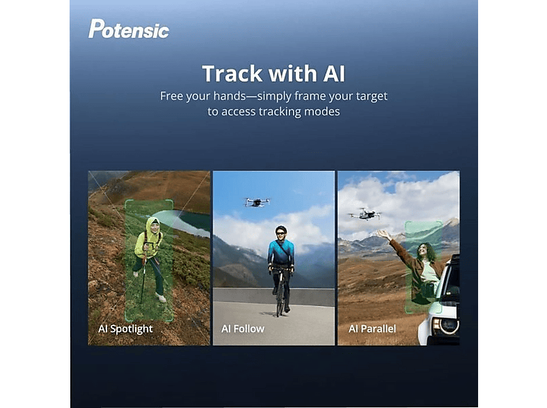 POTENSIC Dron 48 megapixel (mod. DRONE ATOM 2 FLY) en color Blanco — foto 6