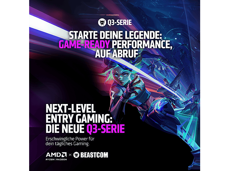 PC Gaming BEASTCOM — AMD Ryzen™ 5 3400G y 16 GB RAM (mod. Q3 | Essential Gaming) — foto 6