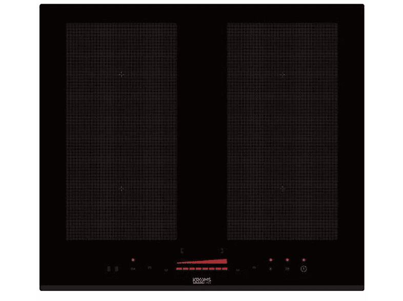 KROMSLINE Placa de inducción en color Negro — 4 Fuegos zonas y 590 mm