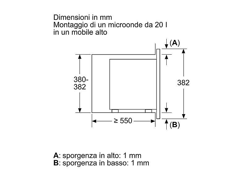 BOSCH Microondas integrable en color Negro — 800 W y 5 potencia — foto 8