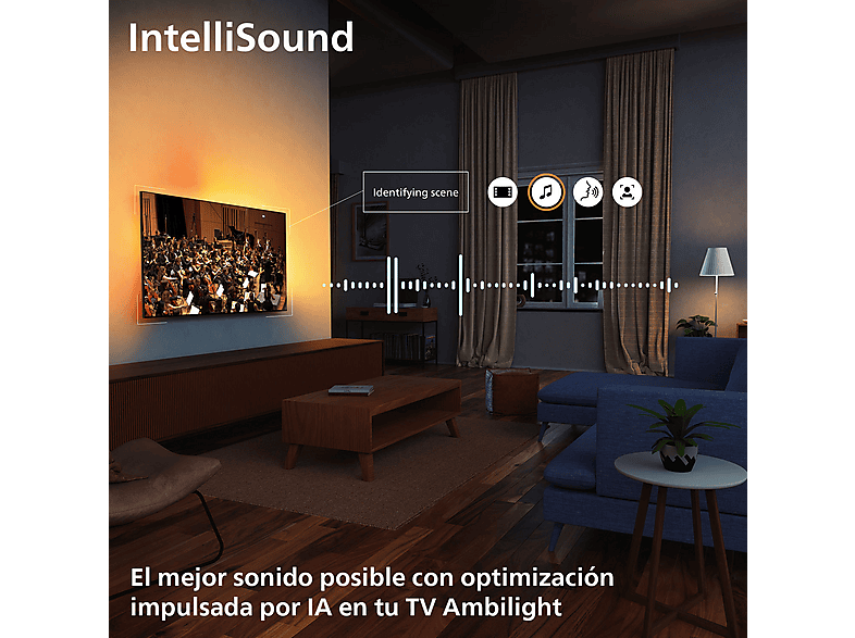 TV OLED 48" PHILIPS en color Negro (mod. Ambilight 48OLED770/12) — foto 11