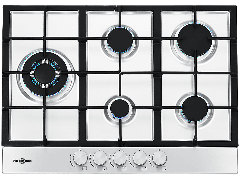 VITROKITCHEN Placa de gas 3 zonas en color Inoxidable — foto 3