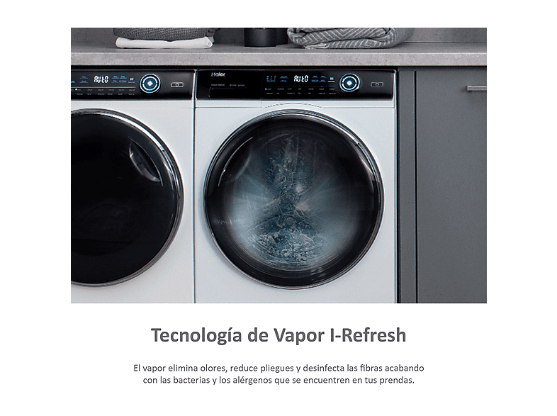 HAIER Secadora bomba de calor en color Blanco — 9kg y 14 programas — foto 5