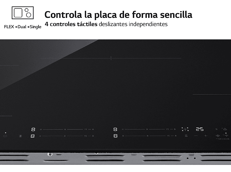 Placa inducción LG en color Cristal negro — foto 4