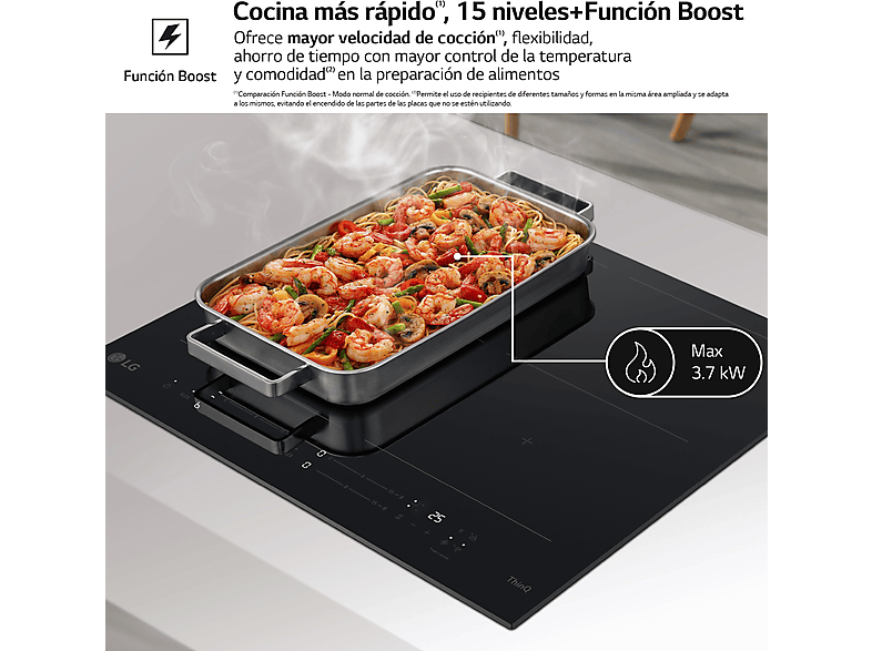 Placa inducción LG en color Cristal negro — foto 6
