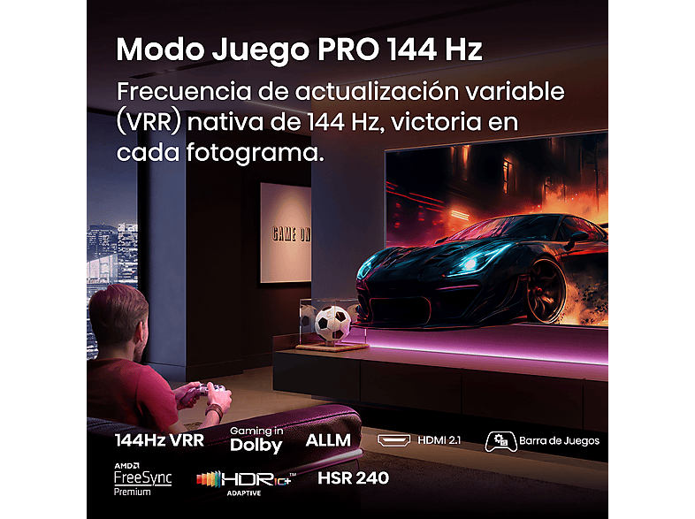 TV QLED 85" HISENSE en color Negro, QLED 4K — foto 6