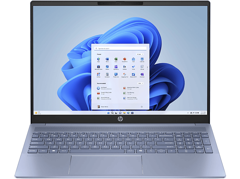 Portátil HP en color Celeste, 16" WUXGA