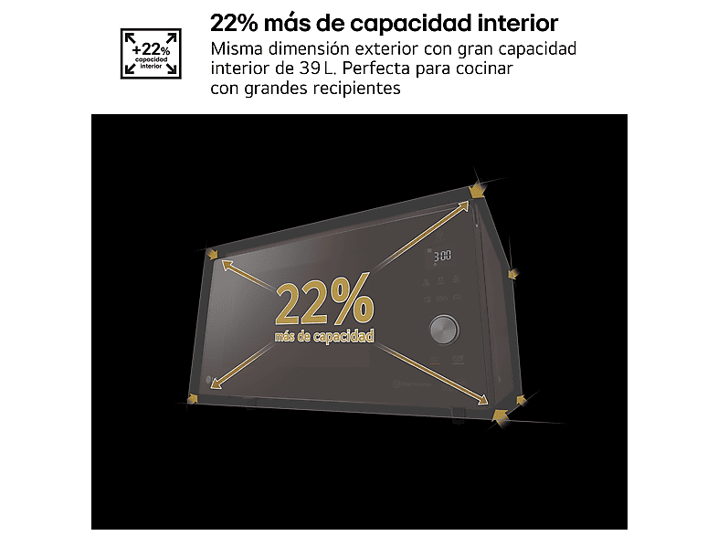 LG Microondas con horno en color Negro — foto 12