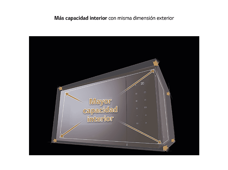 Microondas con grill integrable LG en color Cristal Negro de 900 W — foto 3