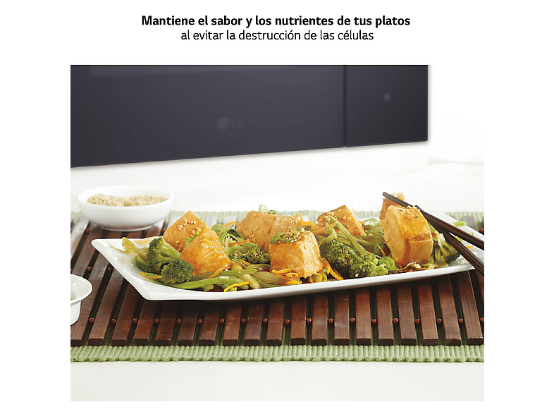 Microondas con grill integrable LG en color Cristal Negro de 900 W — foto 5