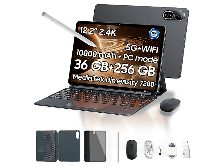 Tablet BLACKVIEW en color Gris (mod. MEGA 12)