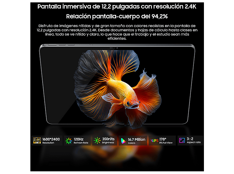 Tablet BLACKVIEW en color Gris (mod. MEGA 12) — foto 3