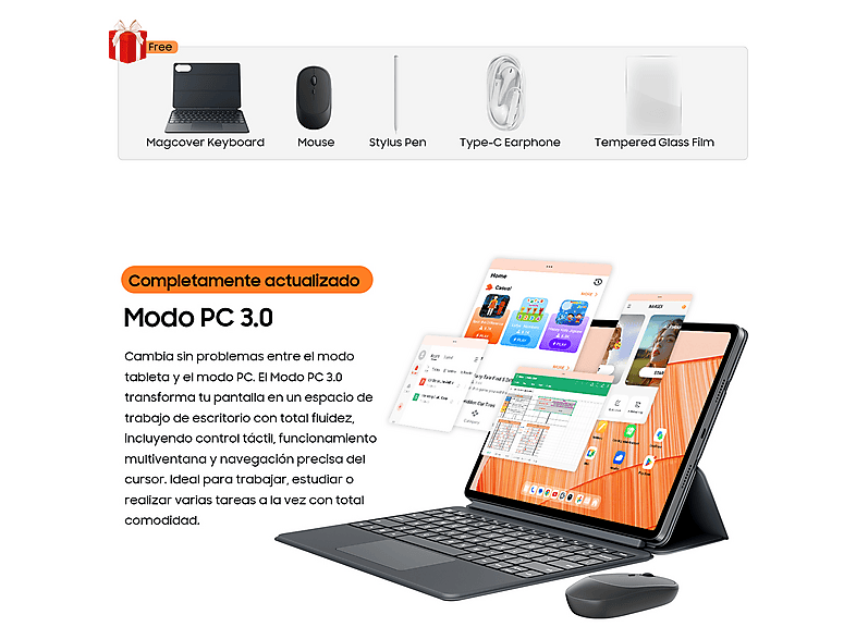 Tablet BLACKVIEW en color Gris (mod. MEGA 12) — foto 7