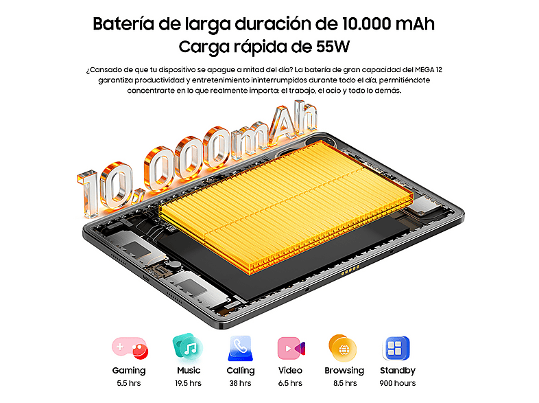 Tablet BLACKVIEW en color Gris (mod. MEGA 12) — foto 9