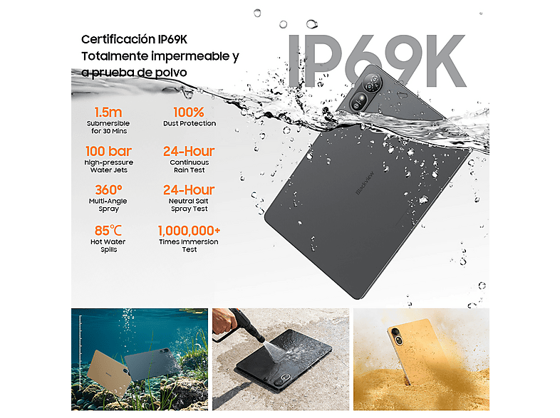 Tablet BLACKVIEW — 256 GB y 12,2 " Full-HD+ (mod. MEGA 12) — foto 3