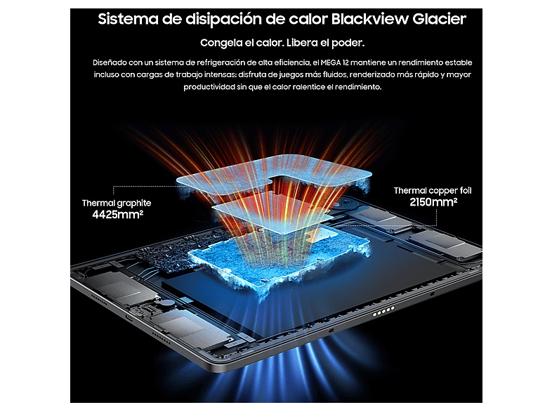 Tablet BLACKVIEW — 256 GB y 12,2 " Full-HD+ (mod. MEGA 12) — foto 6