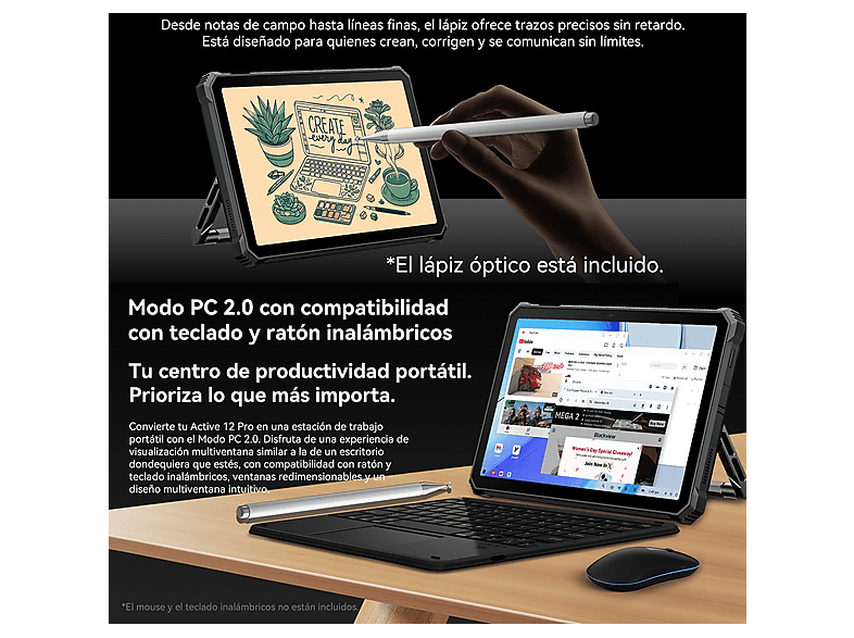 BLACKVIEW Tablet en color Negro — 256 GB y 11 " Full-HD+ — foto 7