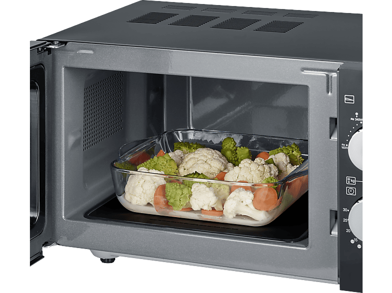 SEVERIN Microondas con grill y base de vidrio en color negro — 1000 W y 10 potencia — foto 3