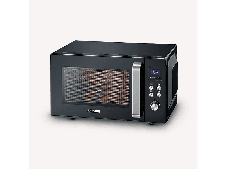 SEVERIN Microondas con grill y base de vidrio en color negro — 1000 W y 10 potencia — foto 8