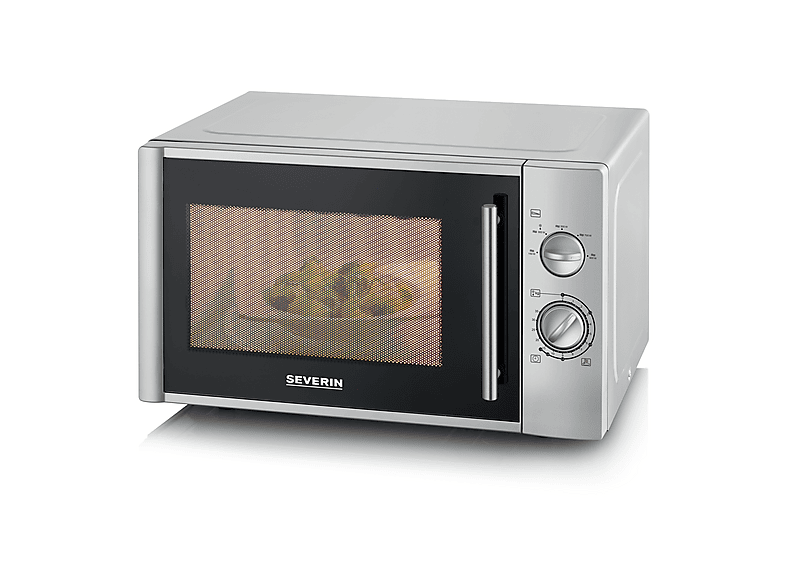 Microondas SEVERIN con 900 W en color plateado