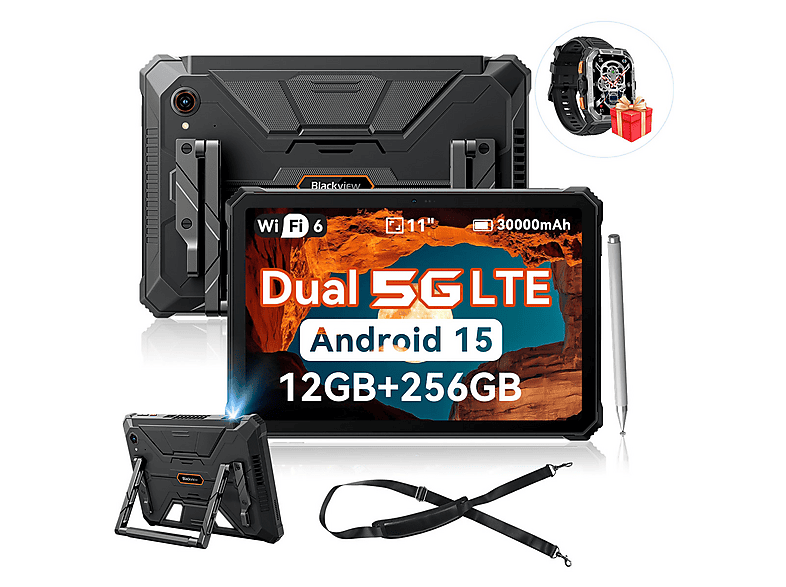 BLACKVIEW Tablet 256 GB (mod. Active 12 PRO) en color Negro