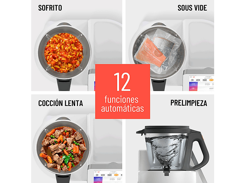 Robot de cocina TAURUS en color Blanco, 2000 W — foto 9