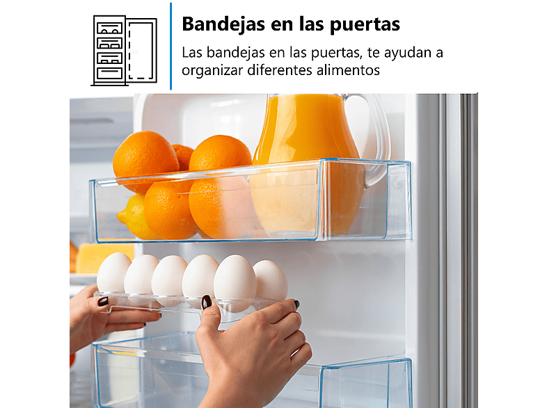 Frigorífico dos puertas MIDEA en color Blanco, Total No Frost — foto 9