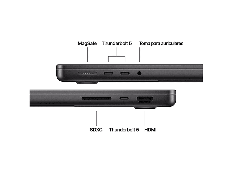 APPLE Portátil en color Negro espacial (mod. MacBook Pro (2026) 14.2") — foto 7