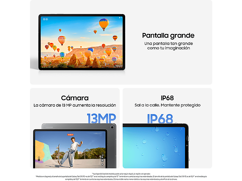 Tablet SAMSUNG — 13,1" WQXGA y 8 GB RAM (mod. Galaxy Tab S10 FE+) — foto 4