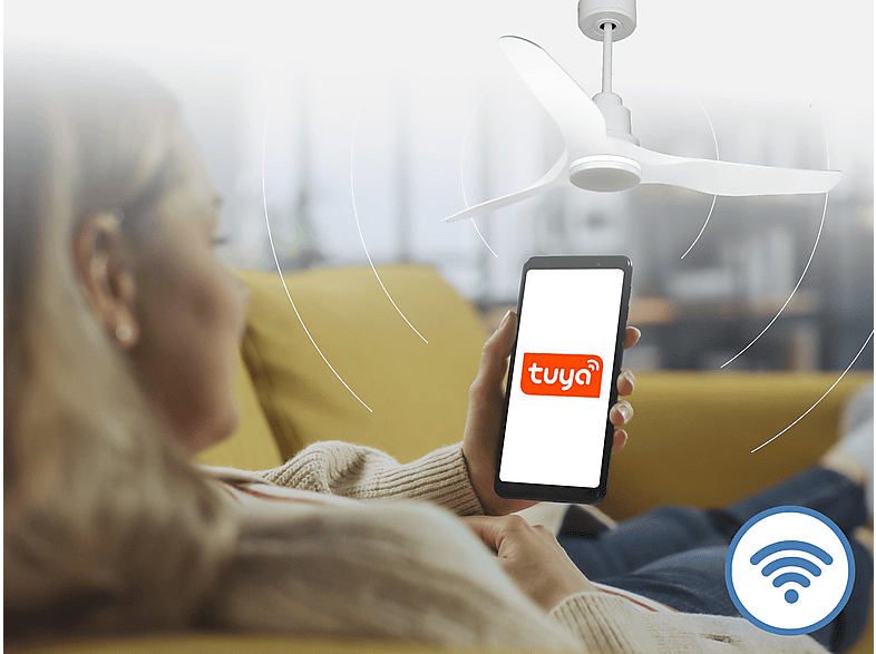 Ventilador de techo PURLINE en color Blanco, 18 W — foto 6