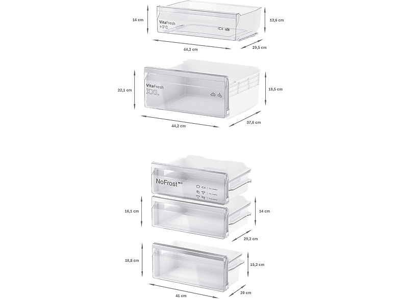 Frigorífico combi integrable BOSCH en color Blanco, Semi Frost — foto 9