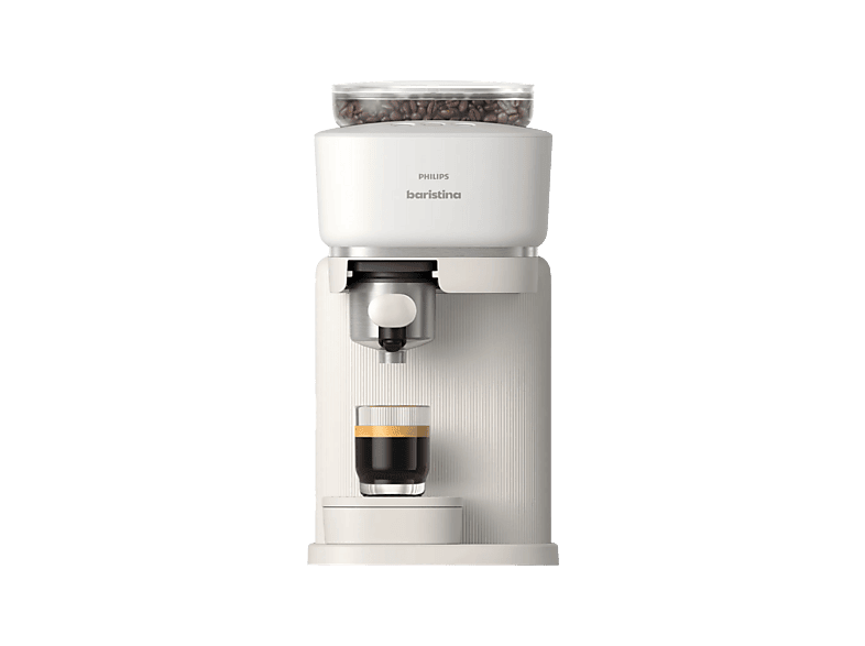 Cafetera express PHILIPS con Molinillo cerámico en color Blanco lechoso